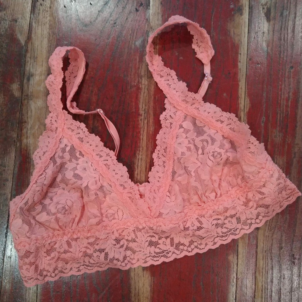 Hanky panky signature lace triangle bralette Sz S
